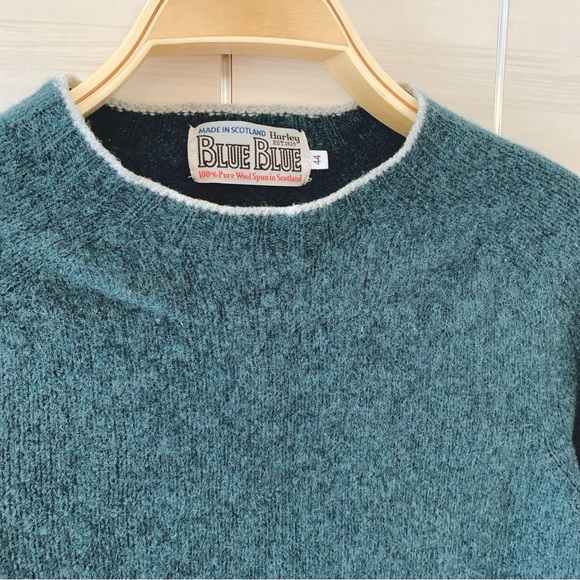 Harley x Blue Blue Wool Knitwear Made in Scotland Handcraft - Picture 2 of 6